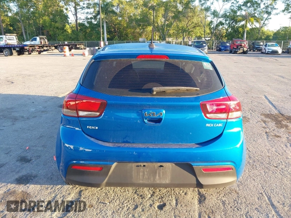 2022 Kia Rio S with VIN 3KPA25AD6NE483733, listed as a IAAI auction lot 41850498 with 50,035 mi miles and . Bid and sale history available at DreamBid. Image 16.
