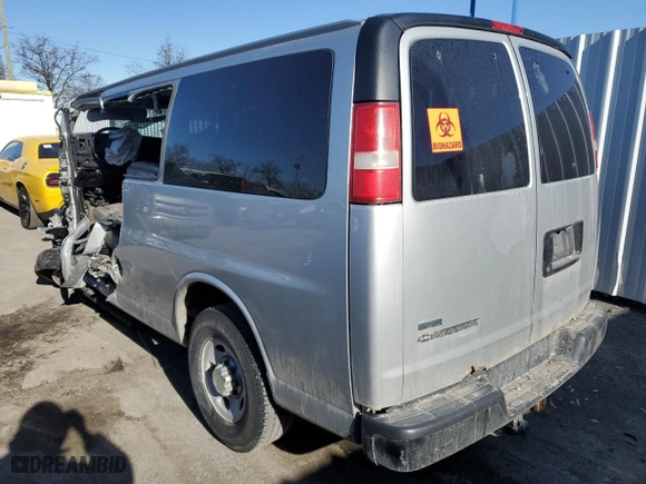 2011 Chevrolet Express Passenger 1LT with VIN 1GAWGRFG3B1126955, listed as a Copart auction lot 89272945 with 0 mi miles and Non Repairable. Bid and sale history available at carsss.com. Image 2.