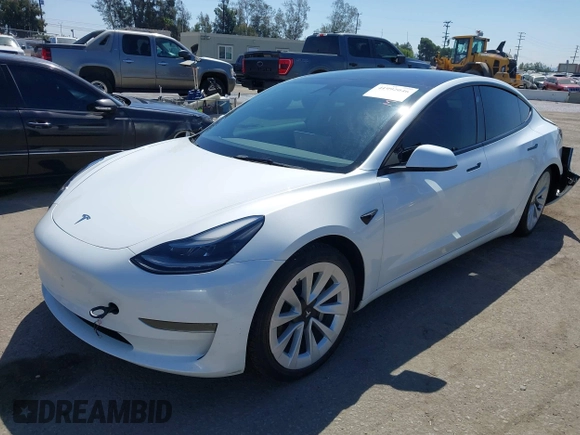 2022 Tesla Model 3 with VIN 5YJ3E1EA3NF294282, listed as a IAAI auction lot 41992046 with 22,383 mi miles. Bid and sale history available at carsss.com. Image 19.