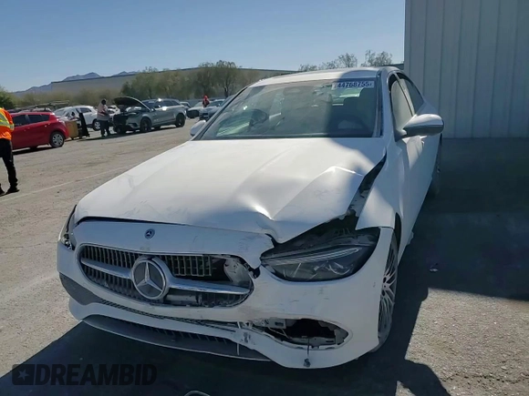 2023 Mercedes-Benz C 300 with VIN W1KAF4GB0PR118532, listed as a Copart auction lot 44768755 with Not Provided miles and Salvage Title. Bid and sale history available at carsss.com. Image 11.