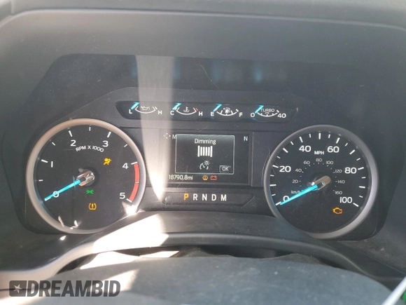 2021 Ford F-350 XL with VIN 1FT8W3DT9MED43311, listed as a Copart auction lot 50926585 with 18,790 mi miles and Salvage title. Bid and sale history available at DreamBid. Image 9.