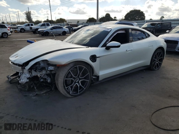 2024 Porsche Taycan with VIN WP0AA2Y13RSA10293, listed as a Copart auction lot 43400735 with Not Provided miles and Non Repairable. Bid and sale history available at DreamBid. Image 1.