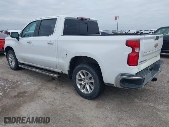 2021 Chevrolet Silverado 1500 LTZ with VIN 3GCUYGET3MG338547, listed as a IAAI auction lot 41621179 with 25,335 mi miles and . Bid and sale history available at DreamBid. Image 3.
