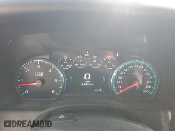 2020 Chevrolet Tahoe Premier with VIN 1GNSKCKC4LR217375, listed as a Copart auction lot 53396524 with 93,035 mi miles and Salvage title. Bid and sale history available at DreamBid. Image 9.