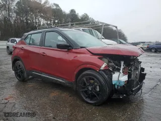 2022 Nissan Kicks SR with VIN 3N1CP5DV9NL495954, listed as a Copart auction lot 48187415 with 58,395 mi miles and Salvage Title. Bid and sale history available at carsss.com. Image 4.