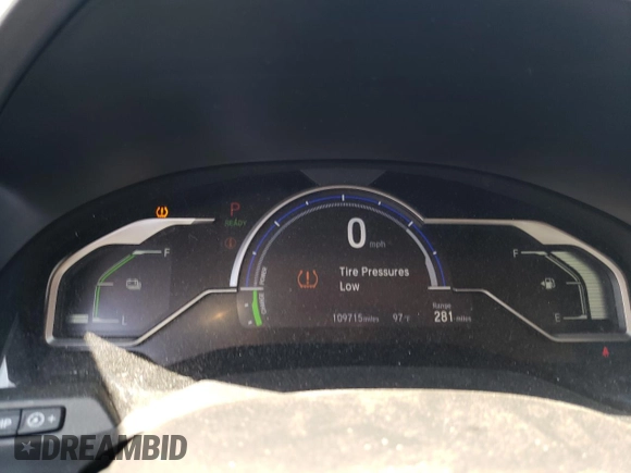 2018 Honda Clarity Plug-In Hybrid Touring with VIN JHMZC5F35JC017596, listed as a Copart auction lot 59966614 with 109,715 mi miles and Salvage Title. Bid and sale history available at carsss.com. Image 9.