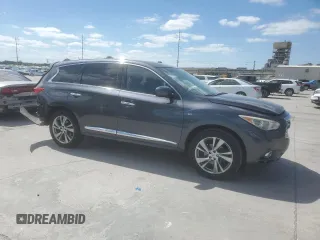 2014 Infiniti QX60 with VIN 5N1AL0MN2EC501751, listed as a Copart auction lot 53082725 with 134,076 mi miles and Salvage Title. Bid and sale history available at DreamBid. Image 4.
