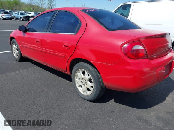 2004 Dodge Neon SXT with VIN 1B3ES56C24D578647, listed as a IAAI auction lot 41931066 with 134,245 mi miles. Bid and sale history available at carsss.com. Image 3.