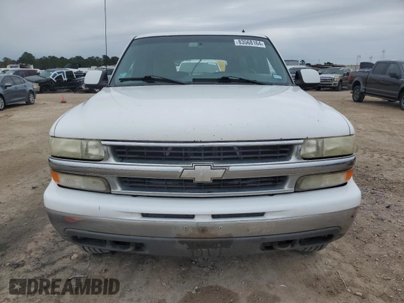 2002 Chevrolet Suburban LS with VIN 3GNEC16Z72G167647, listed as a Copart auction lot 83568164 with 0 mi miles and Salvage Title. Bid and sale history available at carsss.com. Image 5.