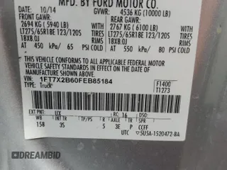 2015 Ford F-250 XLT z VIN 1FT7X2B60FEB85184, wystawiony jako Copart lot #56344665 z przebiegiem 195 598 mil mil oraz Szkoda całkowita • Salvage title. Historia ofert i sprzedaży dostępna na DreamBid. Obrazek 12.