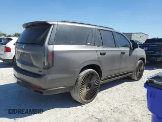 2024 Cadillac Escalade 4WD Sport Platinum with VIN 1GYS4GKL1RR207819, listed as a Copart auction lot 73347124 with 21,545 mi miles and Salvage title. Bid and sale history available at DreamBid. Image 3.