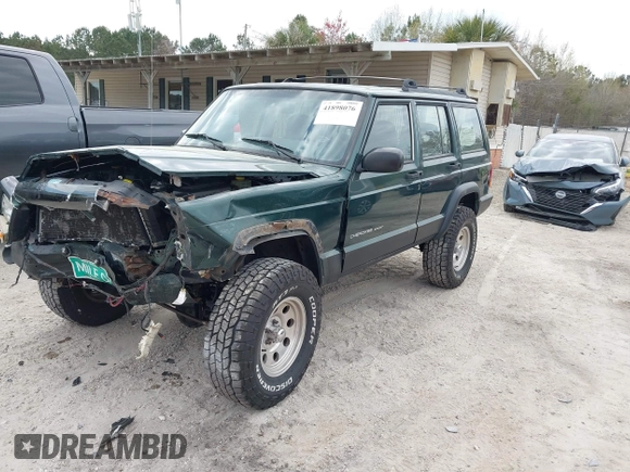 1999 Jeep Cherokee Sport with VIN 1J4FF68S1XL555463, listed as a IAAI auction lot 41898076 with 206,656 mi miles. Bid and sale history available at carsss.com. Image 17.