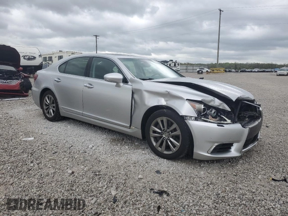 2014 Lexus LS 460 with VIN JTHCL5EFXE5022496, listed as a Copart auction lot 53890885 with 137,226 mi miles and Salvage title. Bid and sale history available at DreamBid. Image 4.