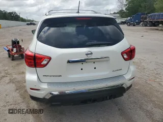 2018 Nissan Pathfinder Platinum z VIN 5N1DR2MN0JC670913, wystawiony jako Copart lot #51624585 z przebiegiem Nie podano mil oraz Szkoda całkowita • Salvage title. Historia ofert i sprzedaży dostępna na DreamBid. Obrazek 6.