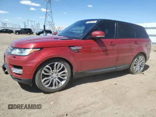 2017 Land Rover Range Rover Sport HSE with VIN SALWR2FV9HA677335, listed as a Copart auction lot 55088705 with 124,453 mi miles and Salvage Title. Bid and sale history available at carsss.com. Image 1.