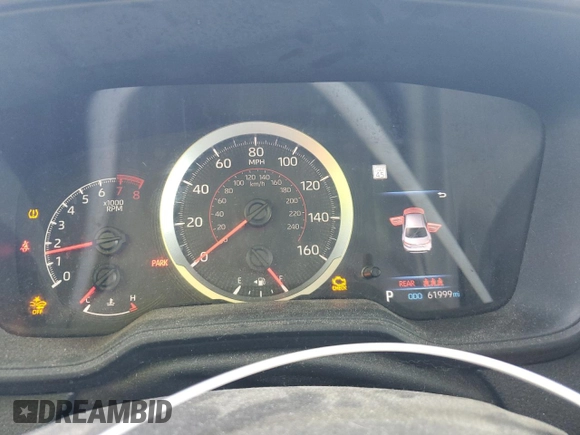 2020 Toyota Corolla SE with VIN 5YFS4RCE2LP040132, listed as a Copart auction lot 49590515 with 61,999 mi miles and Salvage Title. Bid and sale history available at DreamBid. Image 9.