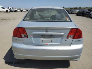 2005 Honda Civic with VIN JHMES966X5S003725, listed as a Copart auction lot 52462415 with 143,444 mi miles and Salvage Title. Bid and sale history available at DreamBid. Image 6.