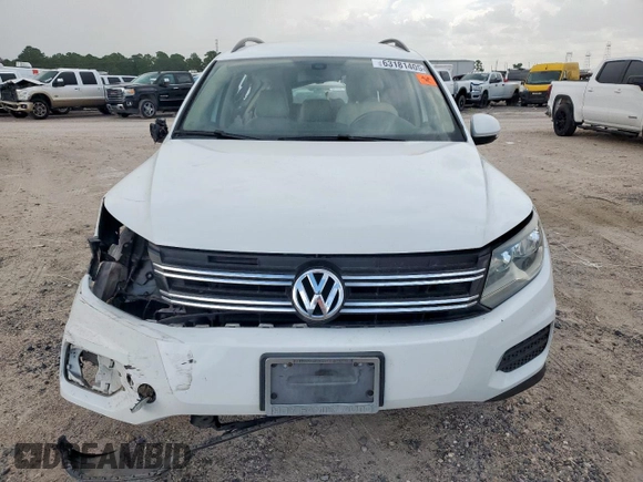 2017 Volkswagen Tiguan S with VIN WVGAV7AX4HW509023, listed as a Copart auction lot 63181405 with 114,006 mi miles and Salvage title. Bid and sale history available at DreamBid. Image 5.