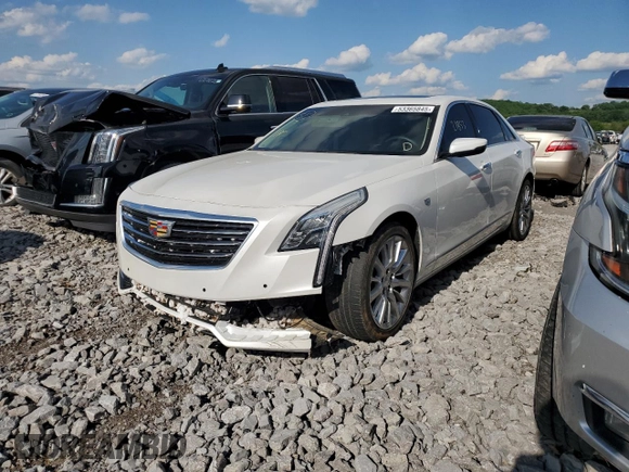 2017 Cadillac CT6 AWD with VIN 1G6KB5RS3HU205601, listed as a Copart auction lot 53365845 with 21,853 mi miles and Salvage title. Bid and sale history available at DreamBid. Image 1.
