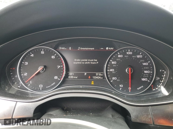 2012 Audi A6 Premium Plus z VIN WAUGGAFC8CN073509, wystawiony jako Copart lot #57654295 z przebiegiem 133 424 mil mil oraz Szkoda całkowita • Salvage title. Historia ofert i sprzedaży dostępna na DreamBid. Obrazek 9.