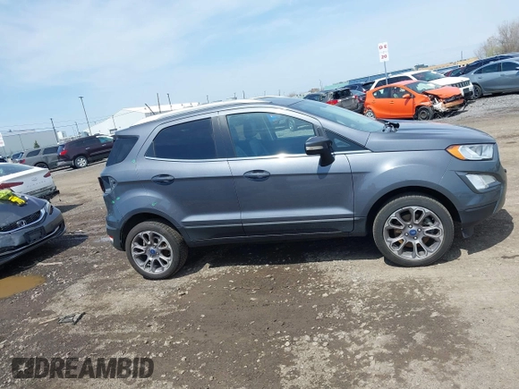 2019 Ford EcoSport Titanium with VIN MAJ6S3KLXKC271197, listed as a IAAI auction lot 42093623 with 79,199 mi miles and . Bid and sale history available at DreamBid. Image 13.
