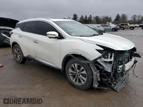 2016 Nissan Murano SV z VIN 5N1AZ2MG7GN140293, wystawiony jako Copart lot #44770525 z przebiegiem 125 263 mil mil oraz Szkoda całkowita • Salvage title. Historia ofert i sprzedaży dostępna na DreamBid. Obrazek 4.