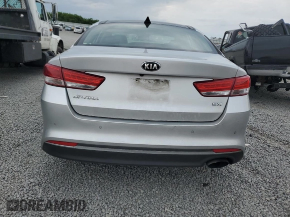 2016 Kia Optima EX with VIN 5XXGU4L38GG092788, listed as a Copart auction lot 58776745 with 164,850 mi miles and Salvage title. Bid and sale history available at DreamBid. Image 6.