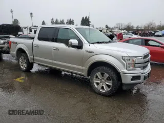 2019 Ford F-150 XL with VIN 1FTEW1E4XKFB47609, listed as a Copart auction lot 46127305 with 134,232 mi miles and Salvage Title. Bid and sale history available at carsss.com. Image 4.
