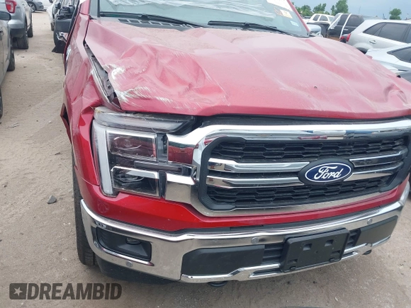 2025 Ford F-150 Lariat с VIN 1FTFW5L56SFA74360, выставлен на аукционе IAAI как лот 42378600 с пробегом 3 960 миль миль и . История ставок и продаж доступна на DreamBid. Изображение 6.