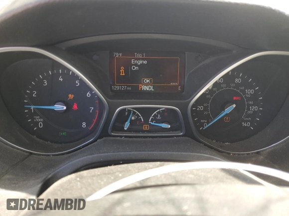 2018 Ford Focus SE with VIN 1FADP3F25JL324753, listed as a Copart auction lot 58624995 with 129,127 mi miles and Salvage title. Bid and sale history available at DreamBid. Image 9.