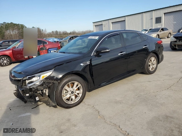 2018 Kia Optima LX with VIN 5XXGT4L3XJG206333, listed as a Copart auction lot 46097085 with 86,738 mi miles and Salvage Title. Bid and sale history available at carsss.com. Image 1.