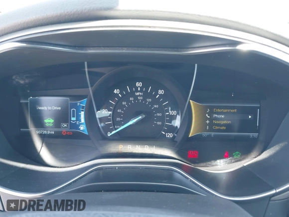 2014 Ford Fusion SE Hybrid with VIN 3FA6P0LU5ER393530, listed as a IAAI auction lot 42478440 with 93,728 mi miles and . Bid and sale history available at DreamBid. Image 7.