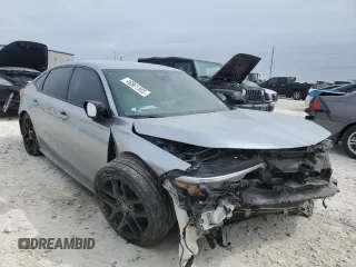 2023 Honda Civic Sedan Sport with VIN 2HGFE2F57PH509181, listed as a Copart auction lot 46861305 with 0 mi miles and Salvage Title. Bid and sale history available at carsss.com. Image 4.