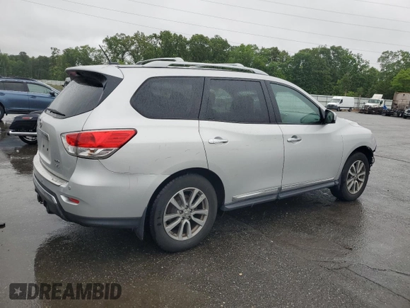 2015 Nissan Pathfinder SL with VIN 5N1AR2MM5FC617397, listed as a Copart auction lot 58304445 with 103,161 mi miles and Salvage title. Bid and sale history available at DreamBid. Image 3.