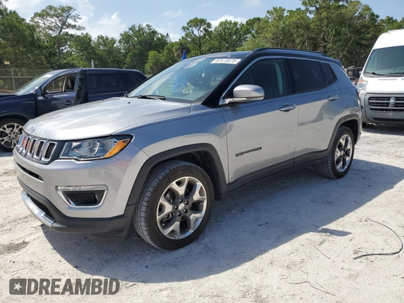 2018 Jeep Compass Limited with VIN 3C4NJCCB3JT461201, listed as a Copart auction lot 52573075 with 41,242 mi miles and Salvage Title. Bid and sale history available at carsss.com. Image 1.