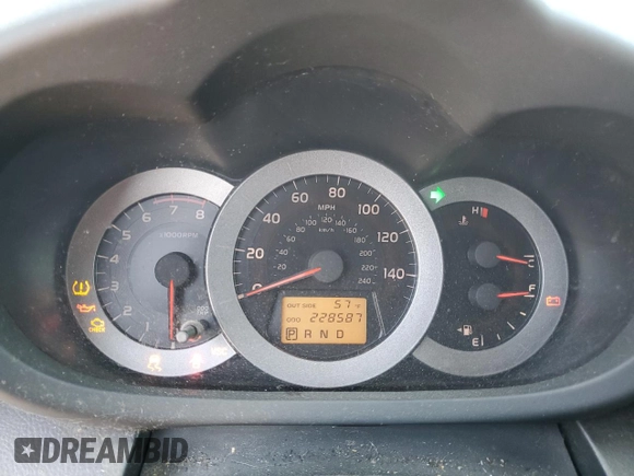 2006 Toyota RAV4 Sport with VIN JTMZK32V065002466, listed as a Copart auction lot 49911475 with 228,587 mi miles and Clean Title. Bid and sale history available at carsss.com. Image 9.