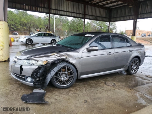 2008 Acura TL Type-S with VIN 19UUA76518A046888, listed as a Copart auction lot 44589505 with 0 mi miles and Salvage Title. Bid and sale history available at carsss.com. Image 1.