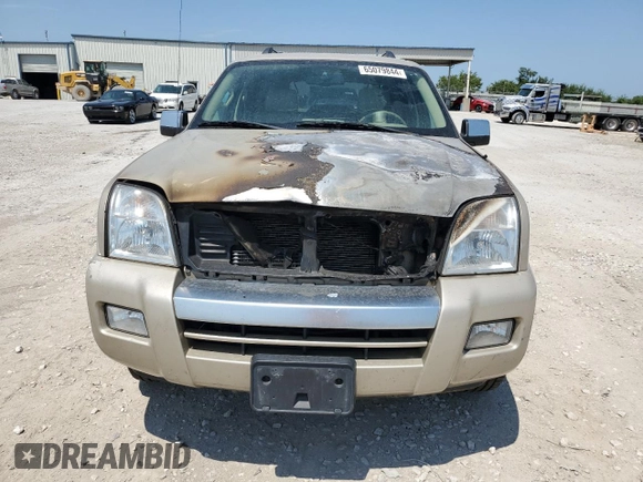 2007 Mercury Mountaineer Premier with VIN 4M2EU48E27UJ11227, listed as a Copart auction lot 65079844 with 0 mi miles and Salvage Title. Bid and sale history available at carsss.com. Image 5.
