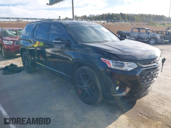 2019 Chevrolet Traverse Premier with VIN 1GNERKKW2KJ243838, listed as a IAAI auction lot 41830336 with 109,087 mi miles. Bid and sale history available at carsss.com. Image 1.