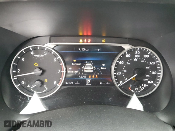 2020 Nissan Sentra SV with VIN 3N1AB8CV2LY220192, listed as a Copart auction lot 55653145 with 37,621 mi miles and Salvage Title. Bid and sale history available at carsss.com. Image 9.