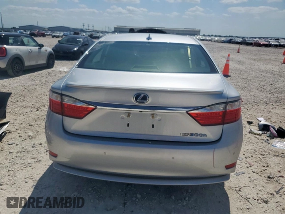 2013 Lexus ES 300h with VIN JTHBW1GG9D2003018, listed as a Copart auction lot 59173005 with 132,344 mi miles and Salvage title. Bid and sale history available at DreamBid. Image 6.