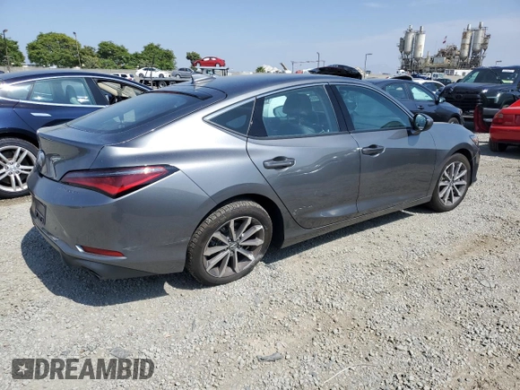 2024 Acura Integra with VIN 19UDE4H29RA023947, listed as a Copart auction lot 59036665 with 21,068 mi miles and Salvage title. Bid and sale history available at DreamBid. Image 3.