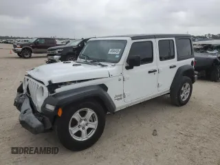 2020 Jeep Wrangler Unlimited Sport S z VIN 1C4HJXDG9LW311833, wystawiony jako Copart lot #49344435 z przebiegiem 61 759 mil mil oraz Szkoda całkowita • Salvage title. Historia ofert i sprzedaży dostępna na DreamBid. Obrazek 1.