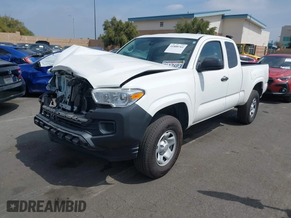 2020 Toyota Tacoma SR with VIN 3TYRX5GN0LT001284, listed as a IAAI auction lot 41888761 with 52,466 mi miles and . Bid and sale history available at DreamBid. Image 2.