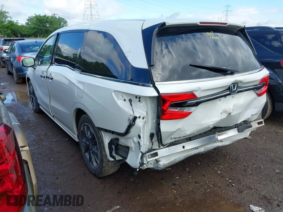 2022 Honda Odyssey Elite with VIN 5FNRL6H91NB058941, listed as a IAAI auction lot 42320293 with 30,977 mi miles and . Bid and sale history available at DreamBid. Image 3.
