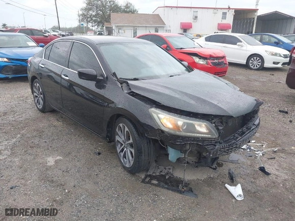 2015 Honda Accord Sedan Sport with VIN 1HGCR2F54FA239170, listed as a IAAI auction lot 41733576 with 111,621 mi miles. Bid and sale history available at carsss.com. Image 1.
