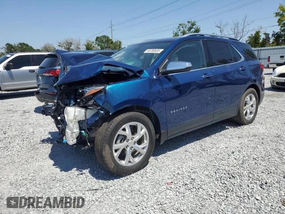 2021 Chevrolet Equinox Premier with VIN 2GNAXNEV4M6131387, listed as a Copart auction lot 56708535 with 37,951 mi miles and Non repairable. Bid and sale history available at DreamBid. Image 1.