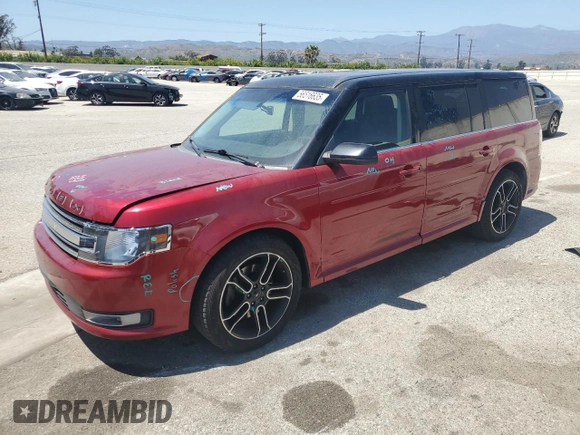 2014 Ford Flex SEL z VIN 2FMGK5C86EBD45249, wystawiony jako Copart lot #56516635 z przebiegiem 129 557 mil mil oraz Szkody całkowita. Historia ofert i sprzedaży dostępna na DreamBid. Obrazek 1.