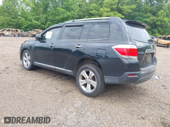 2012 Toyota Highlander Limited with VIN 5TDDK3EH0CS144483, listed as a IAAI auction lot 42183538 with Not provided miles and . Bid and sale history available at DreamBid. Image 3.