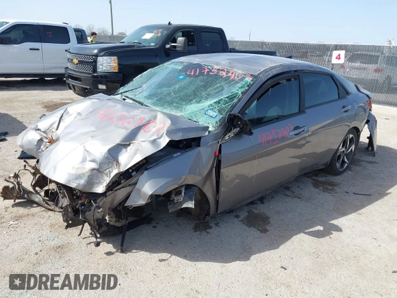 2023 Hyundai Elantra SEL with VIN KMHLS4AGXPU561251, listed as a IAAI auction lot 41752907 with Not Provided miles and . Bid and sale history available at DreamBid. Image 2.